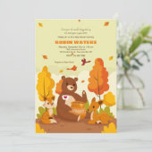 Invitation Baby Shower Pot de Miel (Debout devant)