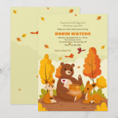 Invitation Baby Shower Pot de Miel (Devant / Derrière)