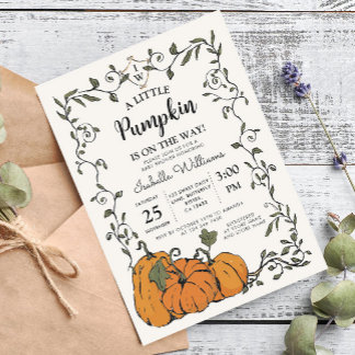 Invitation Baby Shower pour Bébé de Genre Neutre sur le Thème