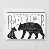 Invitation Baby shower pour bébé et maman (Devant)