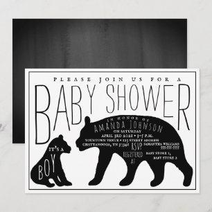 Invitation Baby shower pour bébé et maman