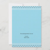 Invitation baby shower pour bébé garçon (Dos)