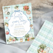 Invitation Baby shower pour bébés cultivé localement