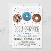 Invitation Baby shower pour bébés Donut Sprinkl (Devant)
