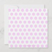 Invitation Baby shower pour bébés filles (Dos)