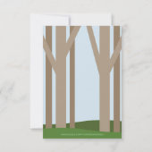 Invitation Baby shower pour bébés Woodland (Dos)