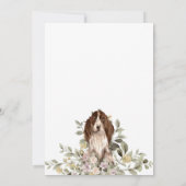 Invitation Baby Shower pour chiot Cocker Spaniel (Dos)