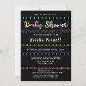Invitation Baby shower pour des boucles de diverti (Devant)