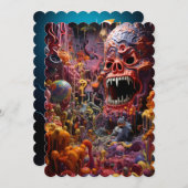 Invitation baby shower pour fille (Devant / Derrière)