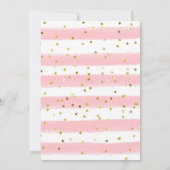 Invitation Baby shower pour filles à Parties scintillant de b (Dos)