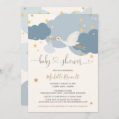 Invitation Baby shower pour garçon de livraison spéciale Stor (Devant / Derrière)