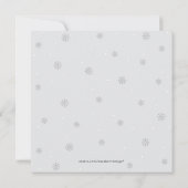 Invitation Baby shower pour garçon Silver & Gold Winter Wonde (Dos)