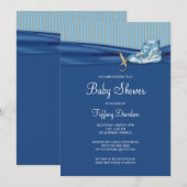 Invitation Baby Shower pour Garçon Vintage (Devant / Derrière)