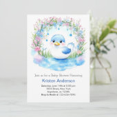 Invitation Baby shower pour garçons (Debout devant)