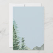 Invitation Baby shower pour garçons de forêt d'aventure (Dos)