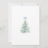 Invitation Baby shower pour garçons d'hiver de Noël (Dos)