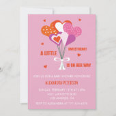 Invitation Baby shower pour la Saint-Valentin Bouquet de cœur (Devant)