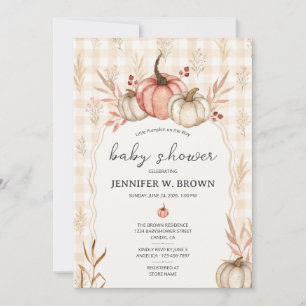Invitation Baby-Shower pour la venue de la petite citrouille