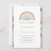 Invitation Baby Shower pour le Petit Arc-en-Ciel (Devant)