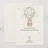 Invitation baby shower pour les familles militaire (Devant / Derrière)