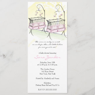 Invitation Baby shower pour les jeunes filles - Bé