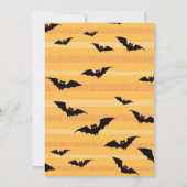 Invitation baby shower pour Little Boo Halloween. (Dos)