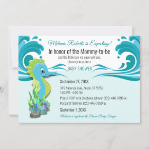 Invitation baby shower pour maman-to-be attend gar