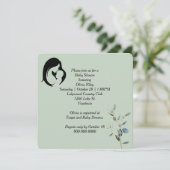Invitation Baby shower pour mère et enfant (Debout devant)