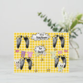 Invitation Baby shower pour Quadruplets (Debout devant)