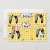 Invitation Baby shower pour Quadruplets (Devant)