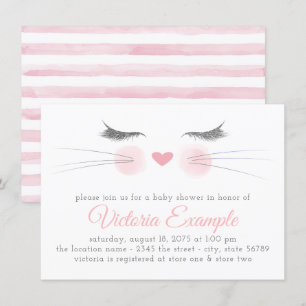 Invitation Baby Shower pour un adorable petit chaton
