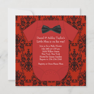 Invitation Baby shower pour un adorable petit garçon, thème r