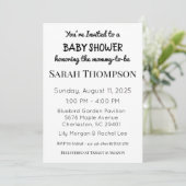 Invitation baby shower pour un garçon (Debout devant)