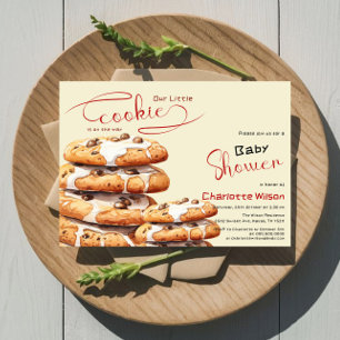 Invitation Baby Shower pour un Petit Biscuit Mignon