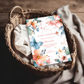 Invitation Baby Shower Prairie Papillon