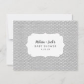 Invitation Baby shower Prédictions et souhaits - neutre (Dos)