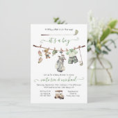 Invitation Baby shower Preppy Golf Boy (Debout devant)