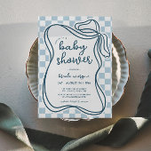 Invitation Baby shower Preppy Whimsical Boys