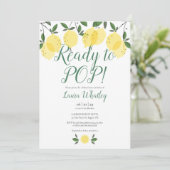 Invitation Baby shower Prêt pour les citrons POP (Debout devant)
