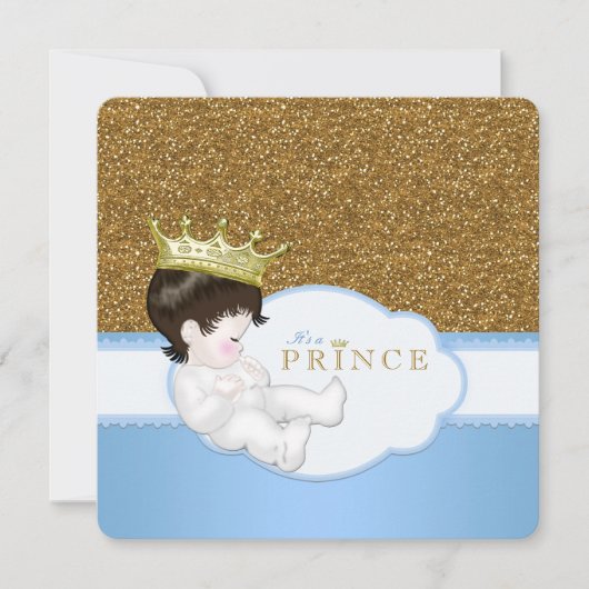 Invitation Baby-Shower Prince (Devant)