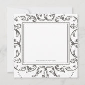 Invitation Baby Shower Prince Argent et Bleu (Dos)