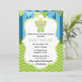Invitation Baby shower Prince Frog (Debout devant)