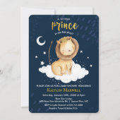 Invitation Baby shower Prince Lion (Devant)