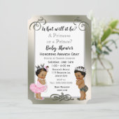Invitation Baby shower Prince ou Princesse (Debout devant)