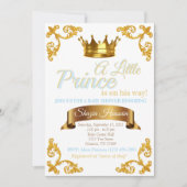 Invitation Baby Shower Prince Royal (Devant)