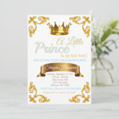 Invitation Baby Shower Prince Royal (Debout devant)