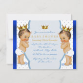 Invitation Baby shower Prince Twin (Dos)