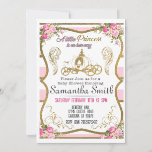 Invitation Baby shower Princess