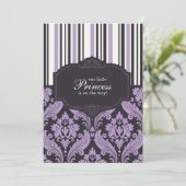 Invitation Baby shower Princess (Debout devant)