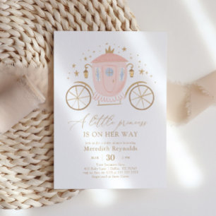 Invitation Baby shower Princess Carriage